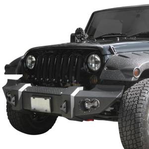 Fab Fours - Fab Fours JK07-B1851-1 Lifestyle Winch Front Bumper for Jeep Wrangler JK 2007-2018 - Image 3