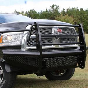Fab Fours - Fab Fours DR10-S2960-1 Black Steel Front Bumper with Full Grille Guard for Dodge Ram 2500HD/3500 2010-2018 - Image 2