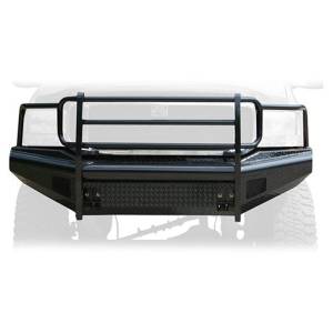 Ford F250/F350 Super Duty - Ford Superduty 1999-2004 - Fab Fours - Fab Fours FS99-S1660-1 Black Steel Front Bumper with Full Grille Guard for Ford F250/F350 1999-2004