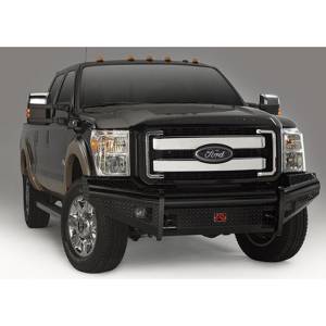 Fab Fours - Fab Fours FS99-S1661-1 Black Steel Front Bumper for Ford F250/F350 1999-2004 - Image 2