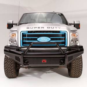 Fab Fours - Fab Fours FS99-S1662-1 Black Steel Front Bumper with Pre-Runner Guard for Ford F250/F350 1999-2004 - Image 2