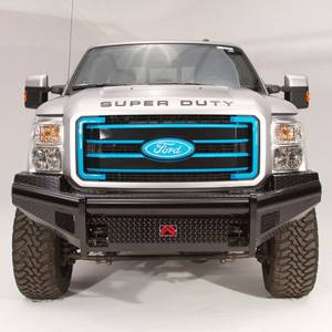 Fab Fours - Fab Fours FS05-S1261-1 Black Steel Front Bumper for Ford F250/F350 2005-2007 - Image 3