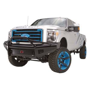 Fab Fours - Fab Fours FS11-S2562-1 Black Steel Front Bumper with Pre-Runner Guard for Ford F250/F350/F450/F550 2011-2016 - Image 2
