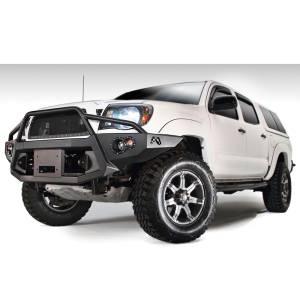 Front Winch Bumper with Pre-Runner Bar - Toyota - Fab Fours - Fab Fours TT05-B1552-1 Winch Front Bumper with Pre-Runner Guard for Toyota Tacoma 2005-2011