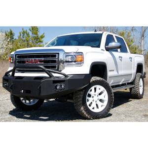 Fab Fours - Fab Fours GS14-H3152-1 Winch Front Bumper with Pre-Runner Guard for GMC Sierra 1500 2014-2015 - Image 2