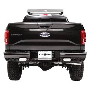 Fab Fours - Fab Fours FF09-T1750-1 Black Steel Rear Bumper for Ford F150 2009-2014 - Image 3