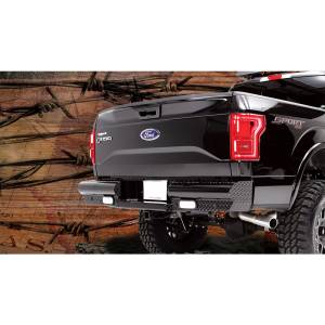 Fab Fours - Fab Fours FF09-T1750-1 Black Steel Rear Bumper for Ford F150 2009-2014 - Image 4