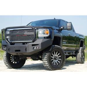 Fab Fours - Fab Fours GM14-C3150-1 Winch Front Bumper with Full Guard and Sensor Holes for GMC Sierra 2500HD/3500 2015-2019 - Image 3
