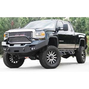 Fab Fours - Fab Fours GM14-C3152-1 Winch Front Bumper with Pre-Runner Guard and Sensor Holes for GMC Sierra 2500HD/3500 2015-2019 - Image 2
