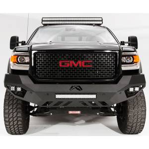 Fab Fours Vengeance - GMC - Fab Fours - Fab Fours GM15-V3151-1 Vengeance Front Bumper with Sensor Holes for GMC Sierra 2500HD/3500 2015-2019