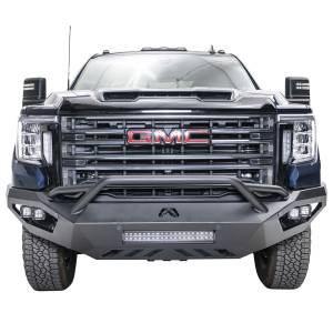 Fab Fours - Fab Fours GM15-V3152-1 Vengeance Front Bumper with Pre-Runner Guard and Sensor Holes for GMC Sierra 2500HD/3500 2015-2019 - Image 1