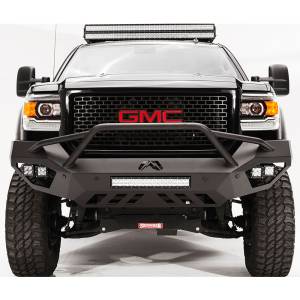 Fab Fours - Fab Fours GM15-V3152-1 Vengeance Front Bumper with Pre-Runner Guard and Sensor Holes for GMC Sierra 2500HD/3500 2015-2019 - Image 2