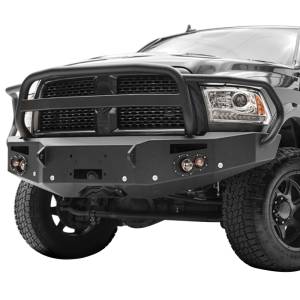 Fab Fours - Fab Fours DR16-C4050-1 Premium Winch Front Bumper with Full Guard and Sensor Holes for Dodge Ram 2500/3500/4500/5500 2016-2018 - Image 3