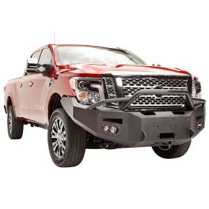 Fab Fours - Fab Fours NT16-F3752-1 Winch Front Bumper with Pre-Runner Guard with Sensor Holes for Nissan Titan XD Only 2016-2021 - Image 2