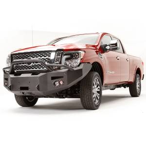 Fab Fours - Fab Fours NT16-F3752-1 Winch Front Bumper with Pre-Runner Guard with Sensor Holes for Nissan Titan XD Only 2016-2021 - Image 3