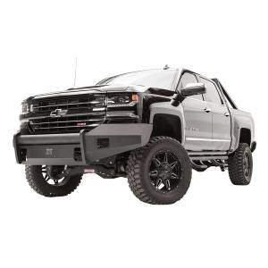 Fab Fours - Fab Fours CS16-R3861-1 Black Steel Elite Smooth Front Bumper for Chevy Silverado 1500 2016-2018 - Image 2