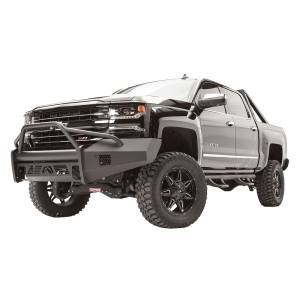 Fab Fours - Fab Fours CS16-R3862-1 Black Steel Elite Smooth Front Bumper with Pre-Runner Guard for Chevy Silverado 1500 2016-2018 - Image 2