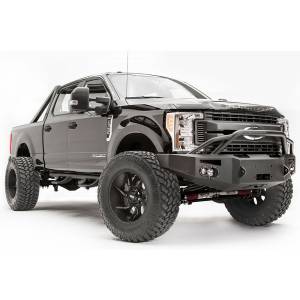 Fab Fours - Fab Fours FS17-A4152-1 Winch Front Bumper with Pre-Runner Guard and Sensor Holes for Ford F250/F350 2017-2022 - Image 2