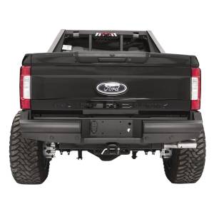 Fab Fours Black Steel Elite - Ford F250/F350 2017-2021 - Fab Fours - Fab Fours FS17-U4150-1 Black Steel Elite Smooth Rear Bumper for Ford F250/F350 2017-2022