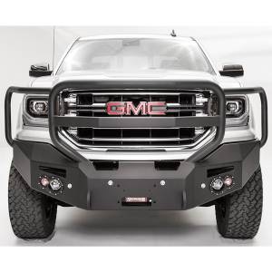 Fab Fours - Fab Fours GS14-F3150-1 Winch Front Bumper with Full Guard and Sensor Holes for GMC Sierra 1500 2014-2015 - Image 2