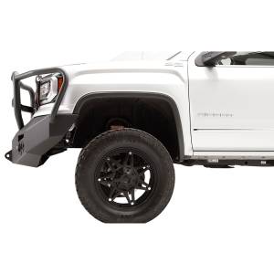 Fab Fours - Fab Fours GS14-F3150-1 Winch Front Bumper with Full Guard and Sensor Holes for GMC Sierra 1500 2014-2015 - Image 4