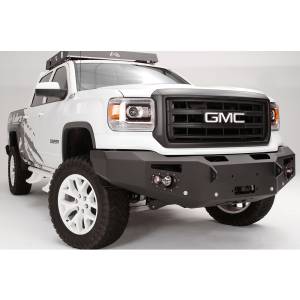 Fab Fours - Fab Fours GS14-F3151-1 Winch Front Bumper with Full Guard and Sensor Holes for GMC Sierra 1500 2014-2015 - Image 2