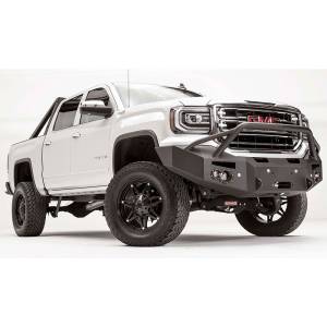 Fab Fours - Fab Fours GS14-F3152-1 Winch Front Bumper with Pre-Runner Guard and Sensor Holes for GMC Sierra 1500 2014-2015 - Image 2
