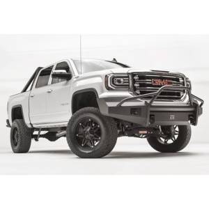 Fab Fours - Fab Fours GS16-R3962-1 Black Steel Elite Smooth Front Bumper with Pre-Runner Guard for GMC Sierra 1500 2016-2018 - Image 3