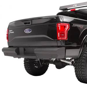 Fab Fours - Fab Fours NT16-U3750-1 Black Steel Elite Smooth Rear Bumper for Nissan Titan XD Only 2016-2021 - Image 2
