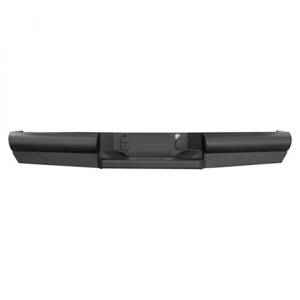 Fab Fours - Fab Fours CS14-U3150-1 Black Steel Elite Smooth Rear Bumper with Sensor Holes for GMC Sierra 1500 2014-2018 - Image 1