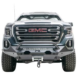 Exterior Accessories - Bumpers - Fab Fours - Fab Fours GS19-X3952-1 Matrix Front Bumper with Pre-Runner Guard and Sensor Holes for GMC Sierra 1500 2019-2022