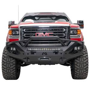 Fab Fours GM15-X2852-1 Matrix Front Bumper with Pre-Runner Guard and Sensor Holes for GMC Sierra 2500HD/3500 2015-2019