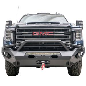 Fab Fours GM20-X5052-1 Matrix Front Bumper with Pre-Runner Guard and Sensor Holes for GMC Sierra 2500HD/3500 2020-2022