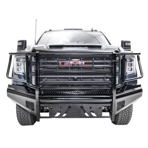 Fab Fours - Fab Fours GM20-S5060-1 Black Steel Front Bumper with Full Grille Guard for GMC Sierra 2500HD/3500 2020-2022 - Image 3