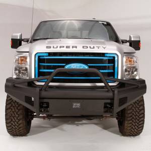 Fab Fours - Fab Fours FS99-Q1662-1 Black Steel Elite Smooth Front Bumper with Pre-Runner Guard for Ford F250/F350 1999-2004 - Image 3