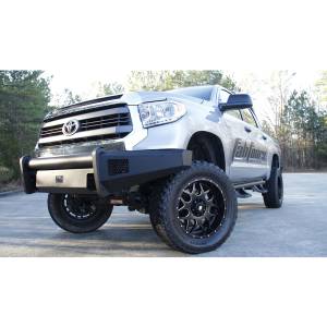 Fab Fours - Fab Fours TT14-R2861-1 Black Steel Elite Smooth Front Bumper for Toyota Tundra 2014-2021 - Image 2