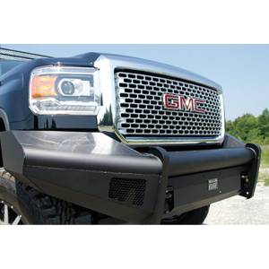 Fab Fours - Fab Fours GM14-Q3161-1 Black Steel Elite Smooth Front Bumper for GMC Sierra 2500HD/3500 2015-2019 - Image 5