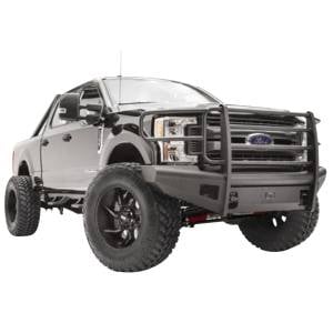 Fab Fours - Fab Fours FS17-Q4160-1 Black Steel Elite Smooth Front Bumper with Full Guard for Ford F250/F350/F450/F550 2017-2022 - Image 2