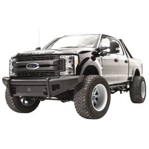 Fab Fours - Fab Fours FS17-Q4161-1 Black Steel Elite Smooth Front Bumper for Ford F250/F350/F450/F550 2017-2022 - Image 2