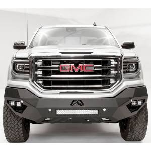 Fab Fours - Fab Fours GS16-D3951-1 Vengeance Front Bumper with Sensor Holes for GMC Sierra 1500 2016-2018 - Image 1