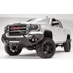 Fab Fours - Fab Fours GS16-D3952-1 Vengeance Front Bumper with Pre-Runner Guard and Sensor Holes for GMC Sierra 1500 2016-2018 - Image 2