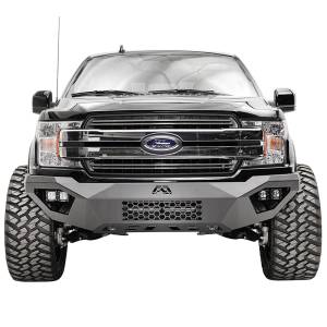 Fab Fours Vengeance - Ford - Fab Fours - Fab Fours FF18-D4551-1 Vengeance Front Bumper with Sensor Holes for Ford F150 2018-2020