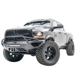Fab Fours - Fab Fours DR16-V4062-1 Open Fender Front Bumper with Pre-Runner Guard and Sensor Holes for Dodge Ram 2500/3500/4500/5500 2016-2018 - Image 3