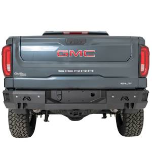 Shop Bumpers By Vehicle - GMC Sierra 1500 - Fab Fours - Fab Fours CS19-W4050-1 Premium Rear Bumper with Sensor Holes for GMC Sierra 1500 2019-2022