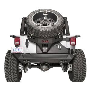 Fab Fours JK2070-1 Slant Back Tire Carrier for Jeep Wrangler JK 2007-2018