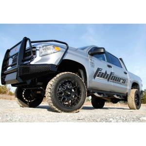 Fab Fours - Fab Fours DR09-K2460-1 Black Steel Front Bumper with Full Grille Guard for Dodge Ram 1500 2009-2012 - Image 2