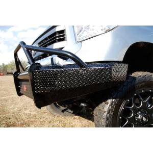 Fab Fours - Fab Fours DR09-K2462-1 Black Steel Front Bumper with Pre-Runner Guard for Dodge Ram 1500 2009-2012 - Image 5