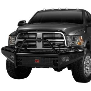 Fab Fours - Fab Fours DR13-K2962-1 Black Steel Front Bumper with Pre-Runner Guard for Dodge Ram 1500 2013-2018 - Image 2