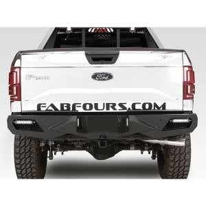 Fab Fours Vengeance - Ford - Fab Fours - Fab Fours FF15-E3251-1 Vengeance Rear Bumper with Sensor Holes for Ford F150 2015-2020