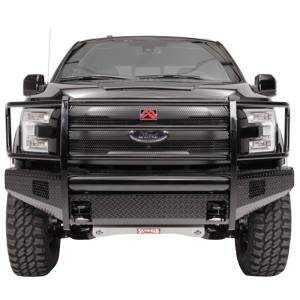 Fab Fours - Fab Fours FF15-K3250-1 Black Steel Front Bumper with Full Grille Guard for Ford F150 2015-2017 - Image 2